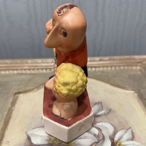 Rare Vintage 50s Ucagco Dark Humor Figurine Couple Husband Wife Made in Japan - Picture 2 of 12